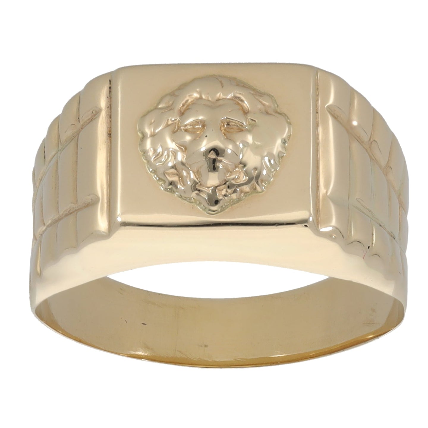 New 14ct Gold Lionhead Ring