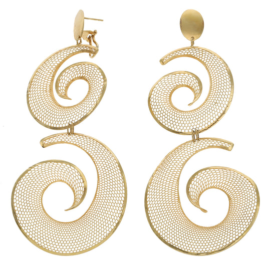 18ct Gold Drop Earrings