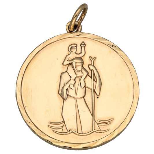 9ct Gold St Christopher Pendant
