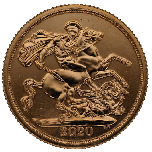 22ct Gold Queen Elizabeth II Full Sovereign Coin 2020