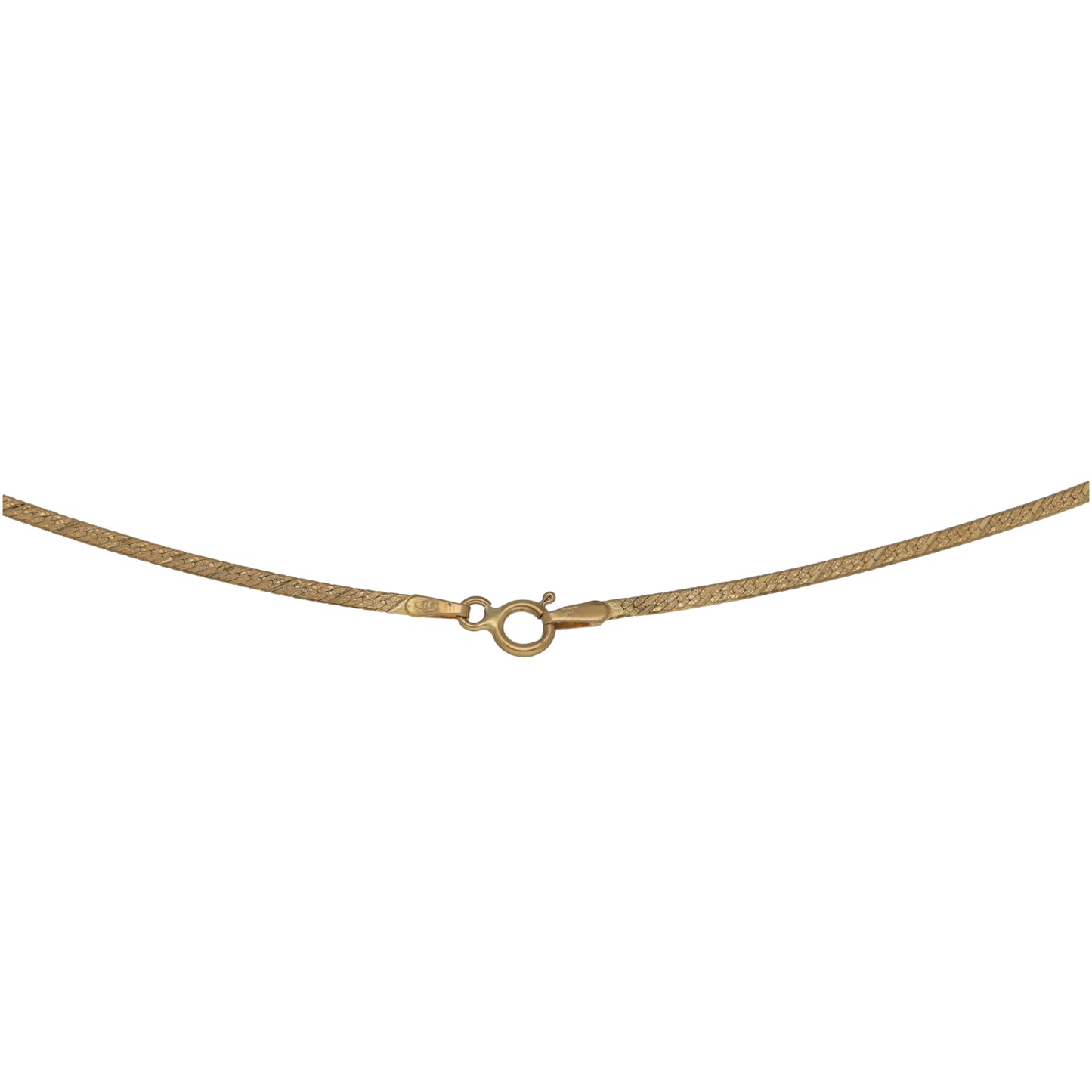 9ct Gold Herringbone Chain 16"