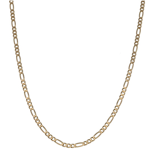 9ct Gold Figaro Chain 18"