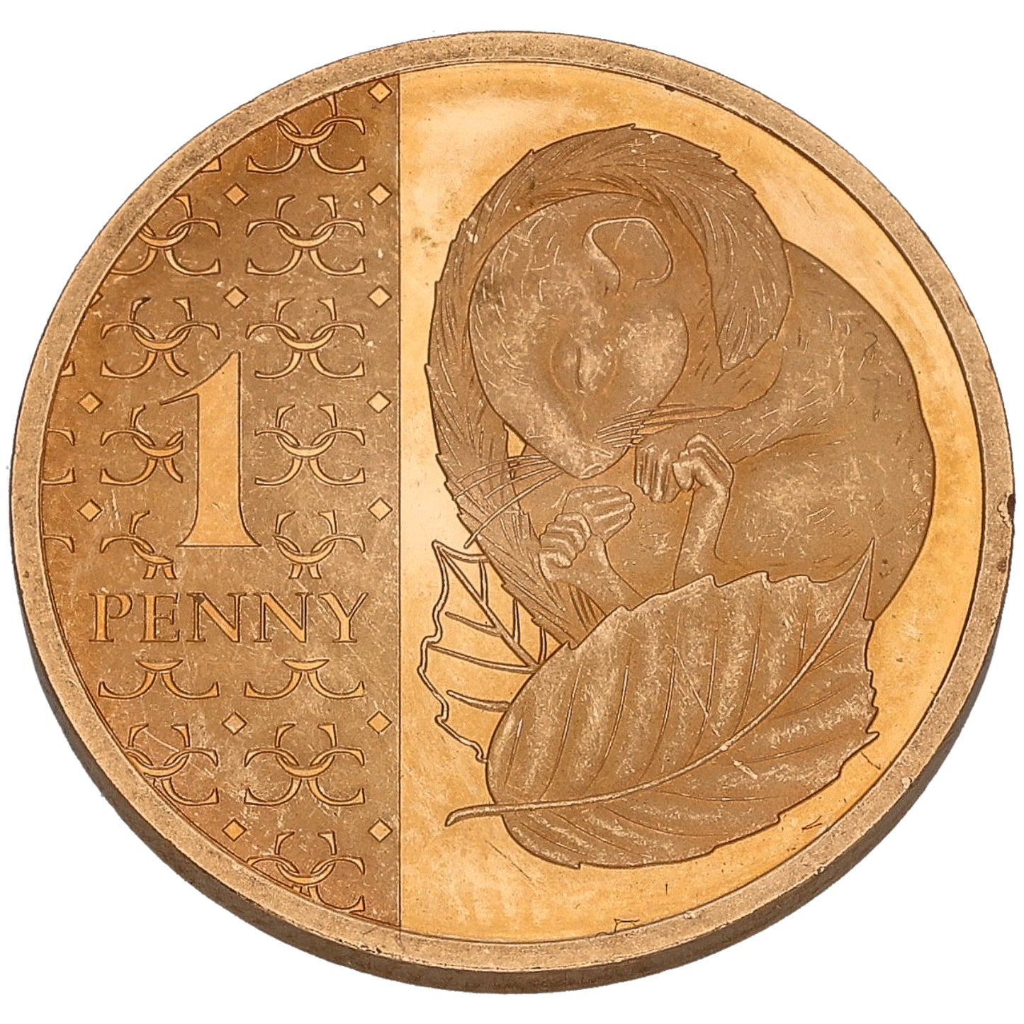 22ct Gold King Charles III Hazel Dormouse 1 Penny Coin 2024