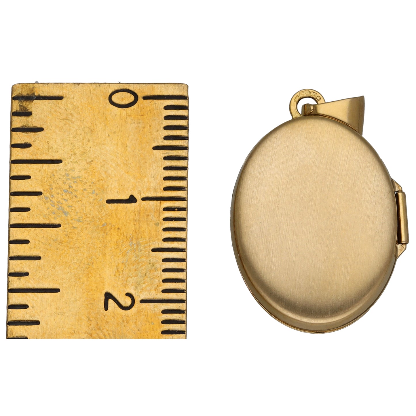 9ct Gold Patterned Locket Pendant
