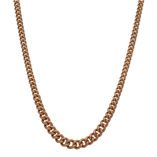 9ct Rose Gold Fancy Necklace 16"
