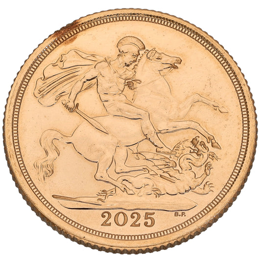 22ct Gold King Charles III Full Sovereign Coin 2025