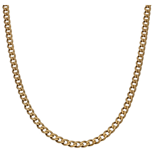 9ct Gold Curb Chain 20"
