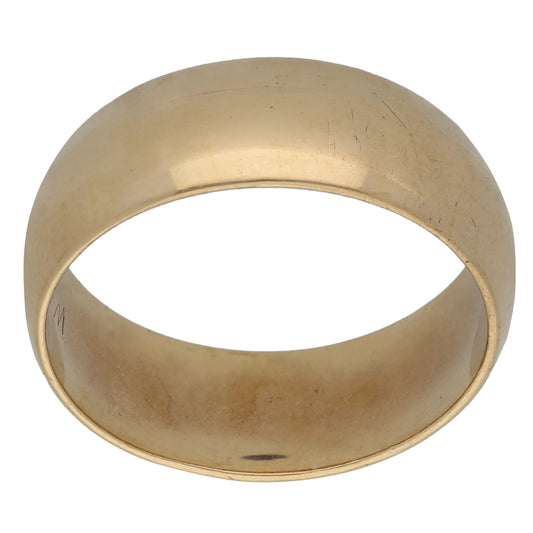 9ct Gold Plain Wedding Ring Size T