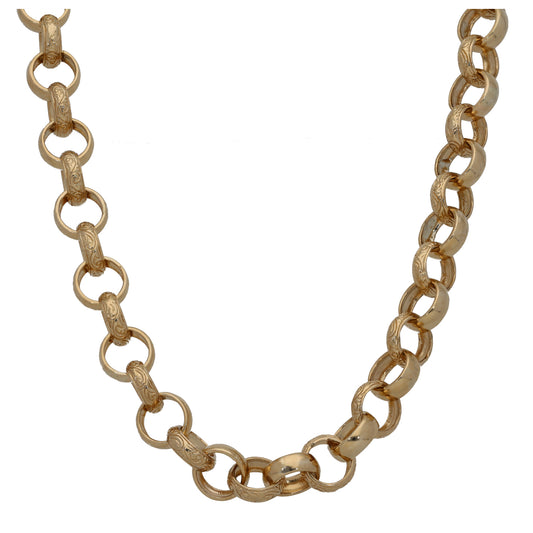 9ct Gold Belcher Chain 26"