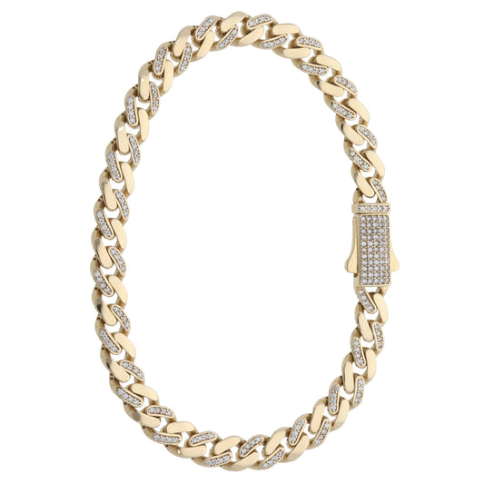 9ct Gold Ladies Curb Bracelet