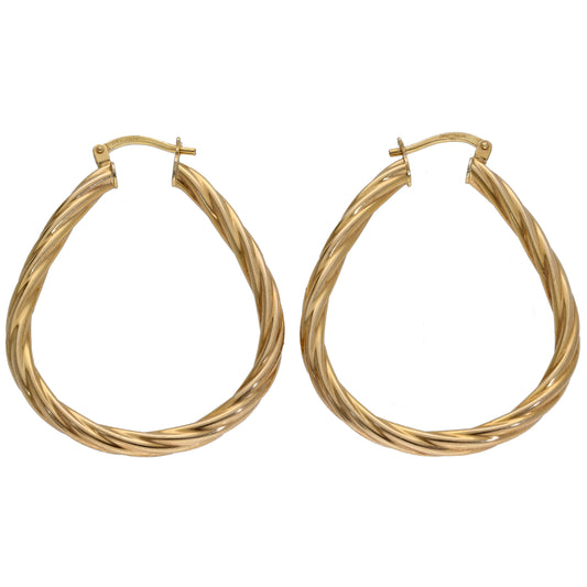 9ct Gold Creole Earrings