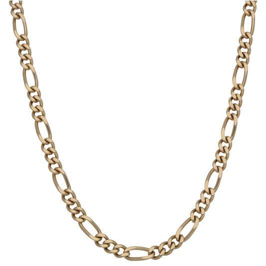 9ct Gold Figaro Chain 20"