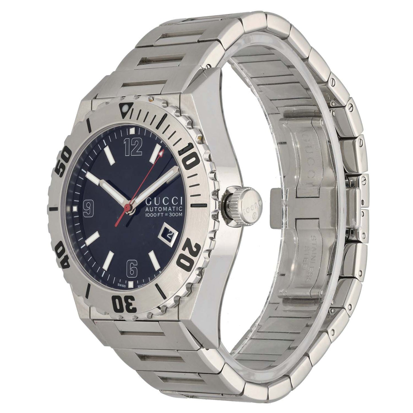 Gucci Pantheon 115.2 42mm Stainless Steel Watch