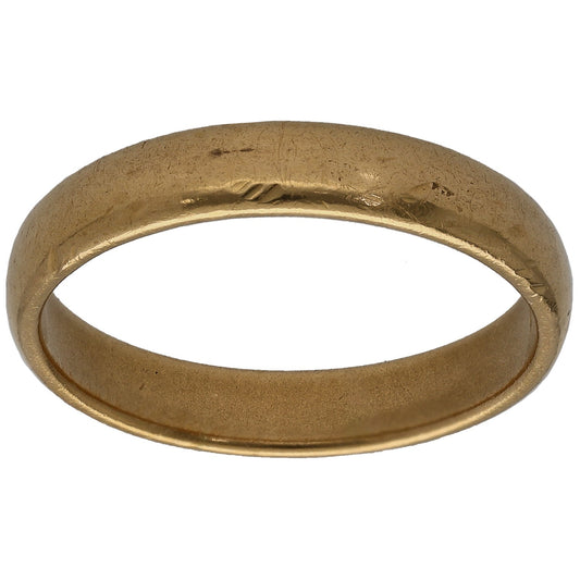 22ct Gold Plain Wedding Ring Size P