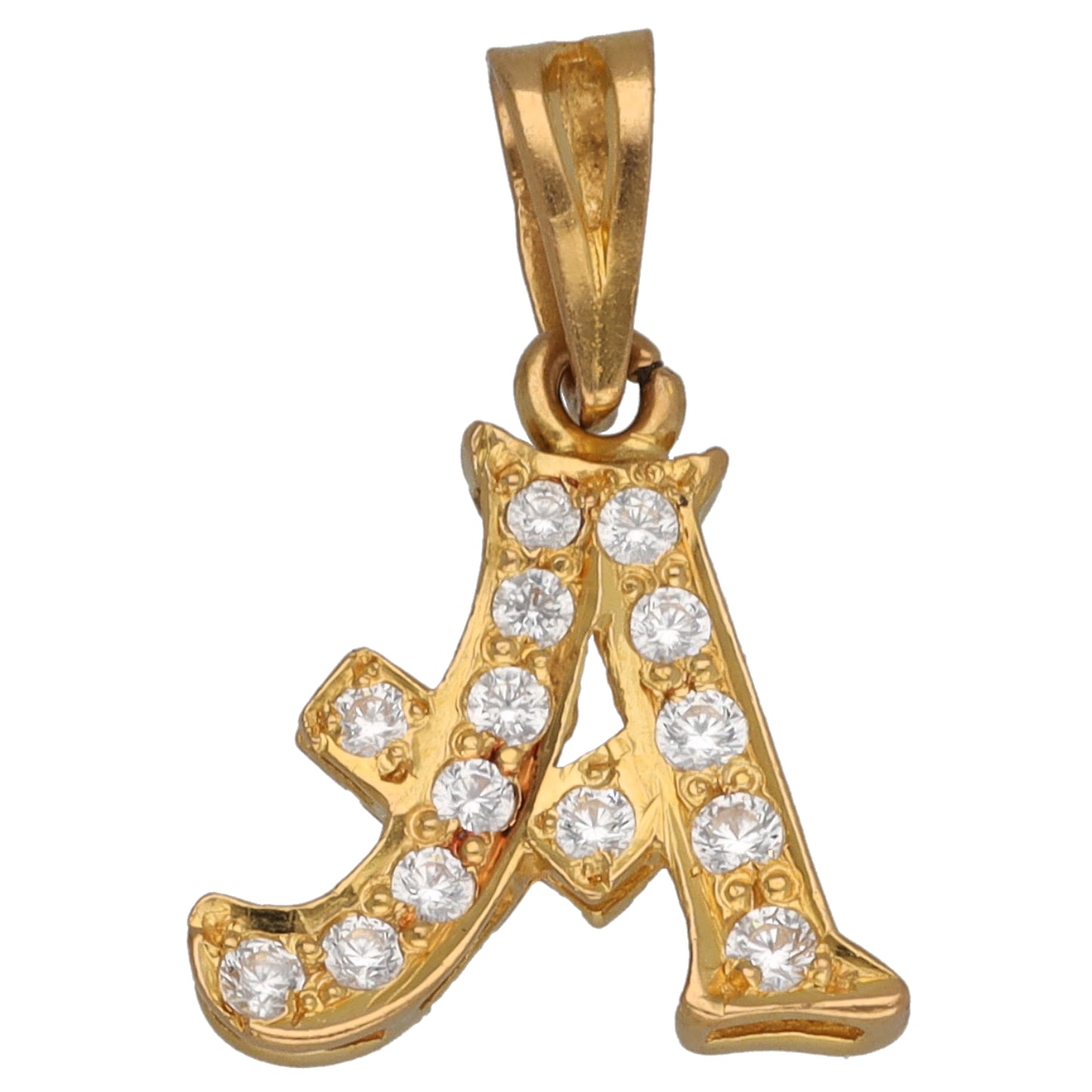22ct Gold Initial A Pendant