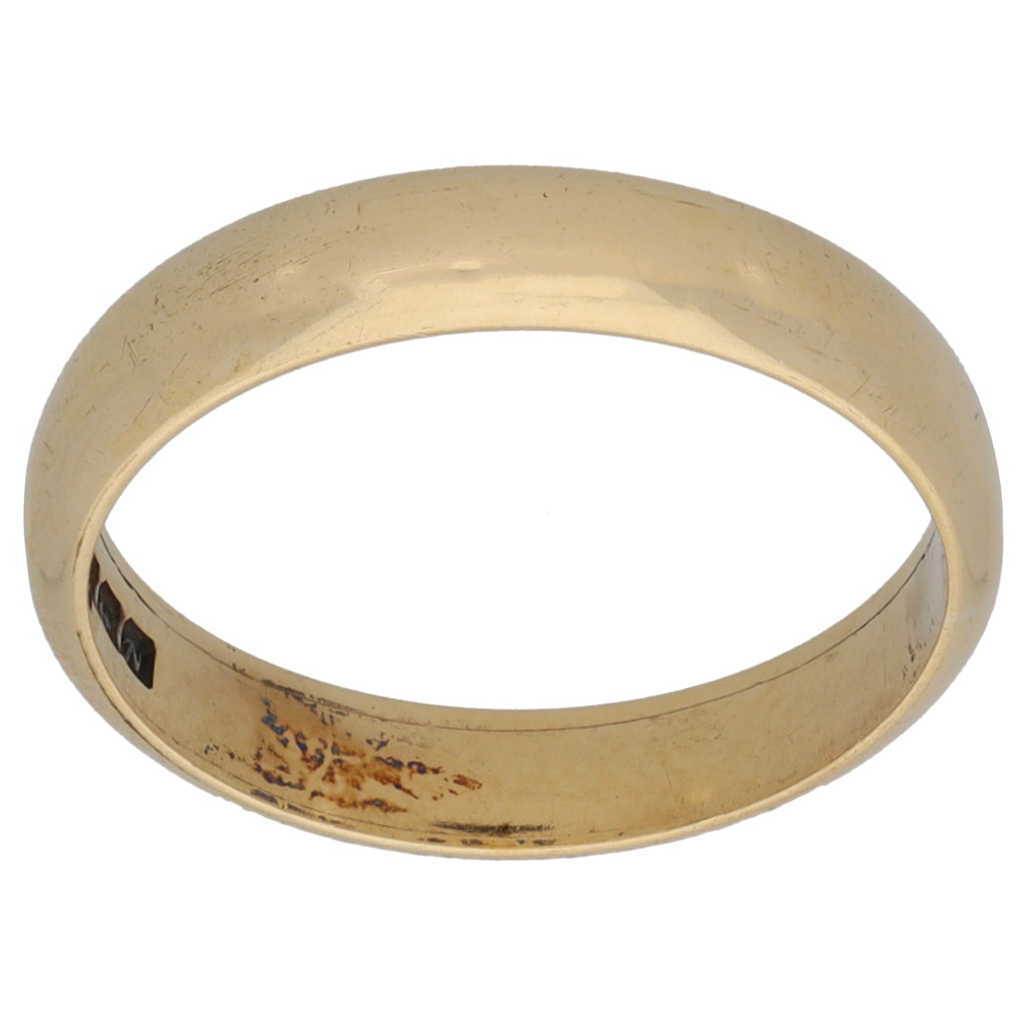 9ct Gold Plain Wedding Ring Size P