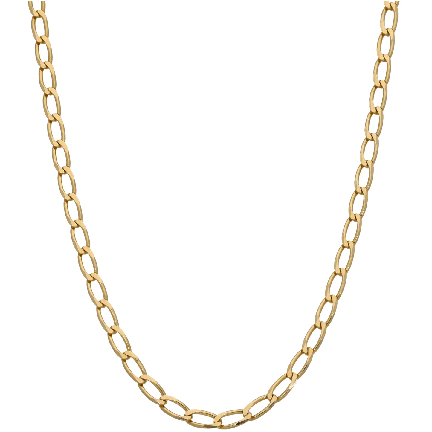 9ct Gold Curb Chain 19"