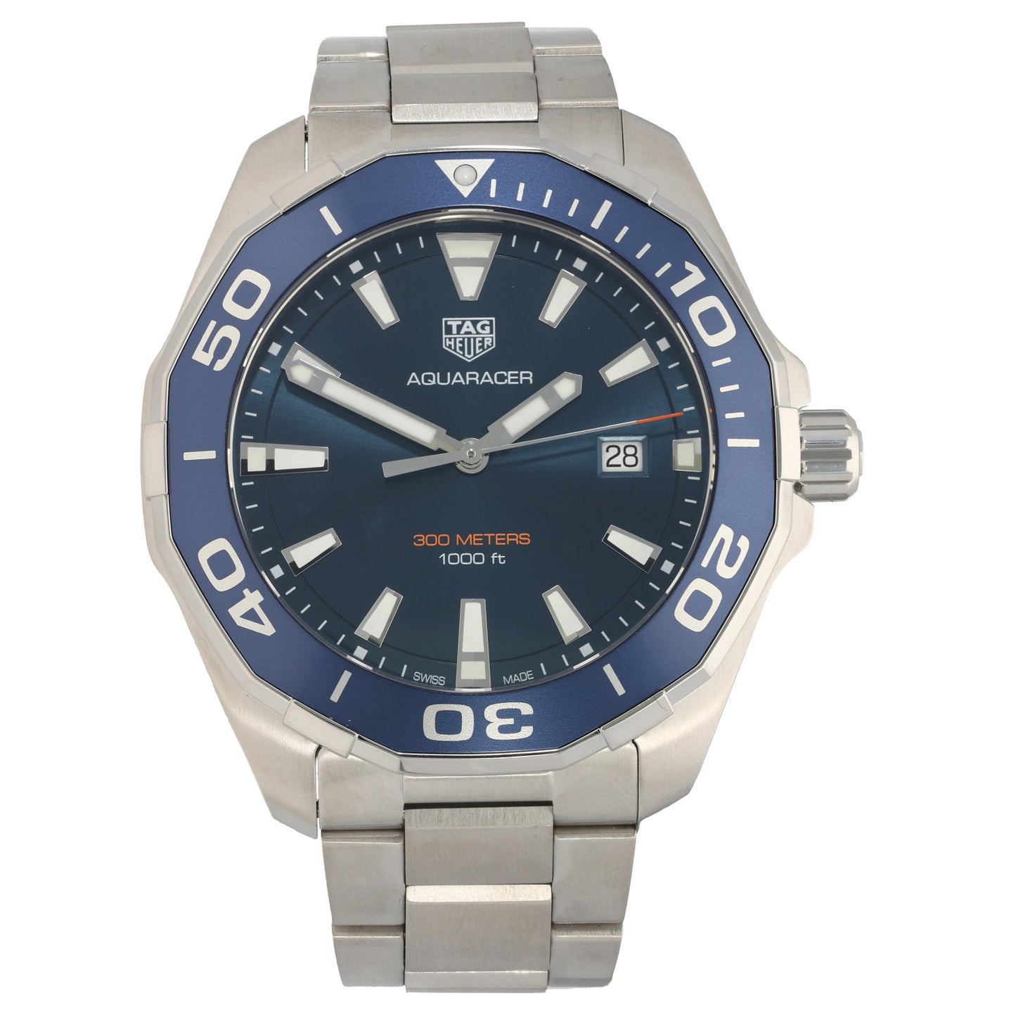 Tag Heuer Aquaracer WAY101C 43mm Stainless Steel Watch