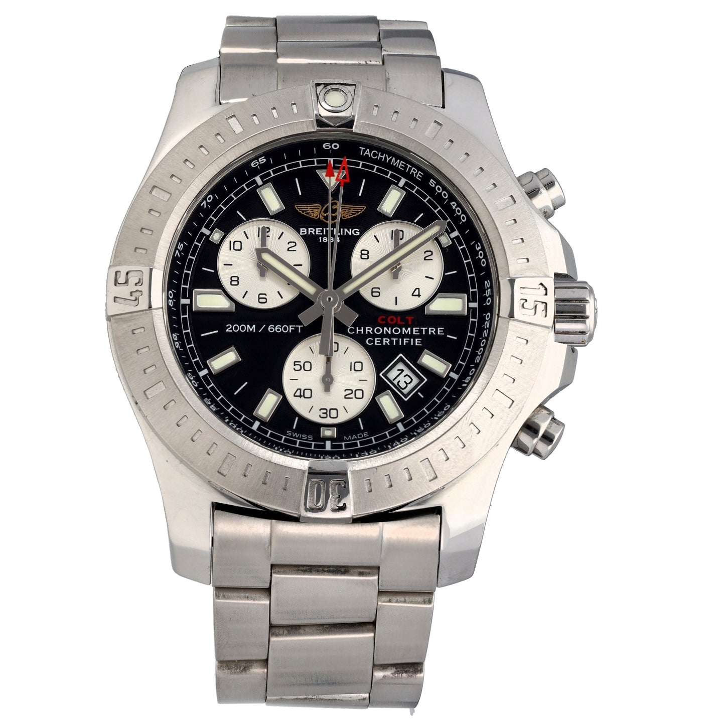 Breitling Colt Chrono II A73388 43mm Stainless Steel Watch