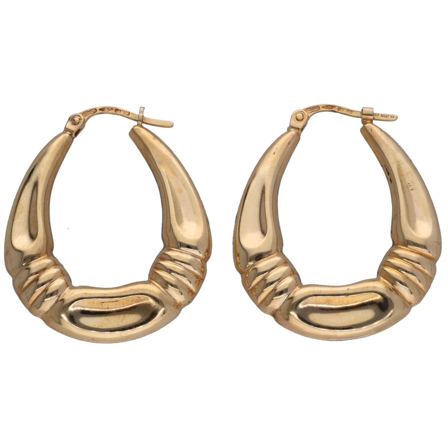 9ct Gold Creole Earrings