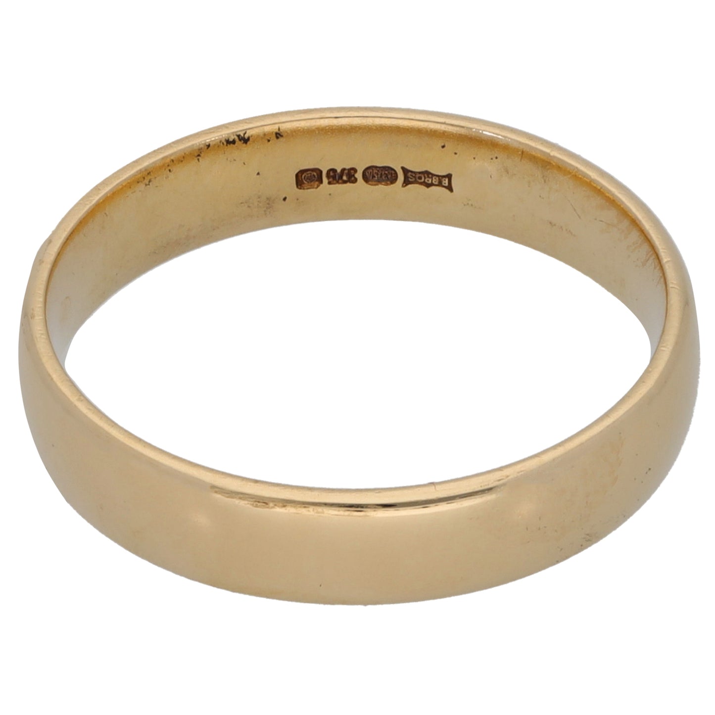9ct Gold Plain Wedding Ring Size O