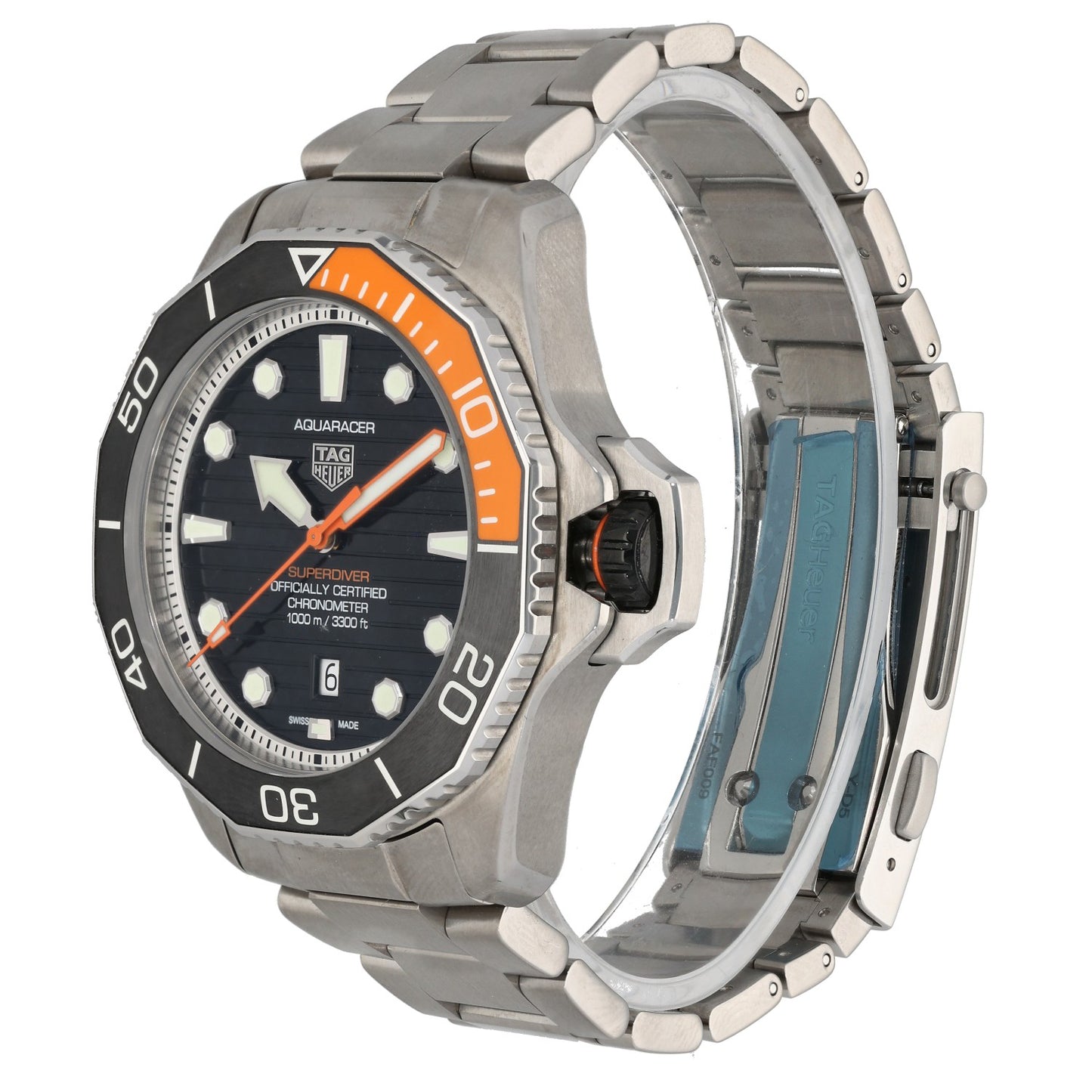 Tag Heuer Aquaracer 1000 Superdiver WBP5A8A 45mm Titanium Watch