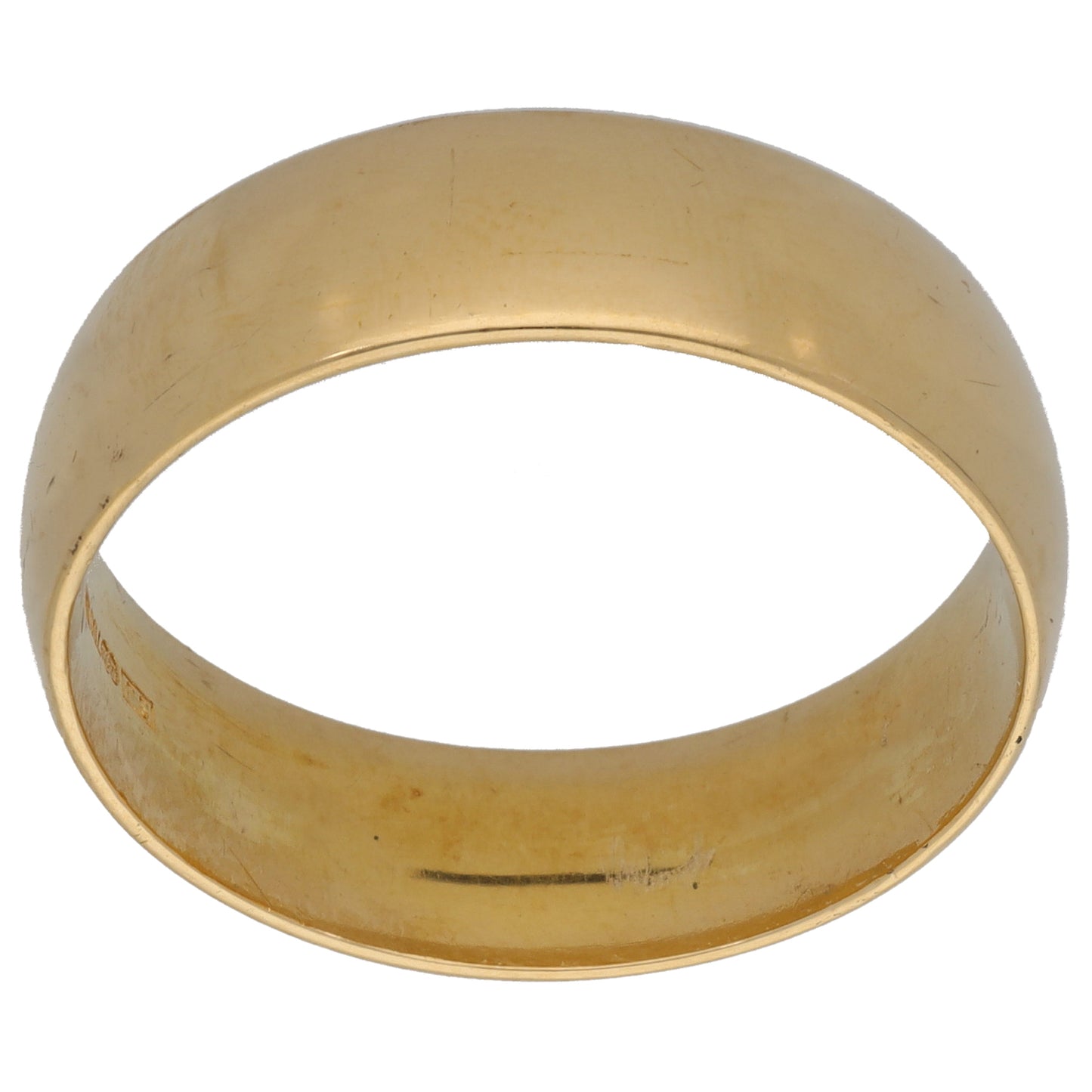 18ct Gold Plain Wedding Ring Size X