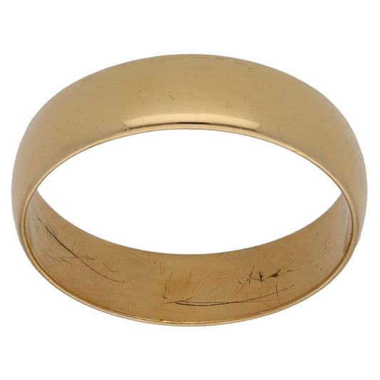 9ct Gold Plain Wedding Ring Size V