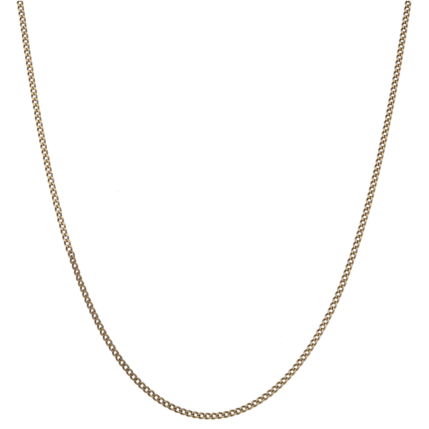 9ct Gold Curb Chain 20"