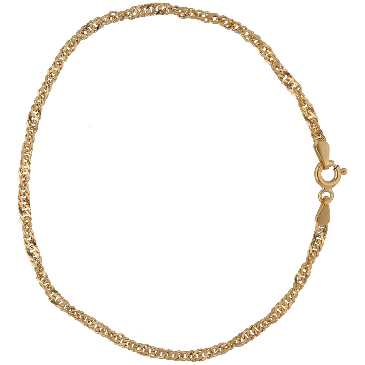 New 9ct Gold Singapore Bracelet