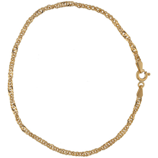 New 9ct Gold Singapore Bracelet