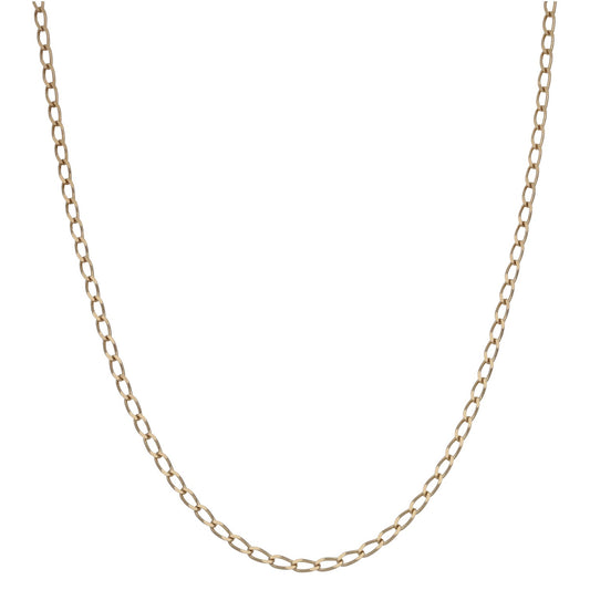 9ct Gold Curb Chain 18"