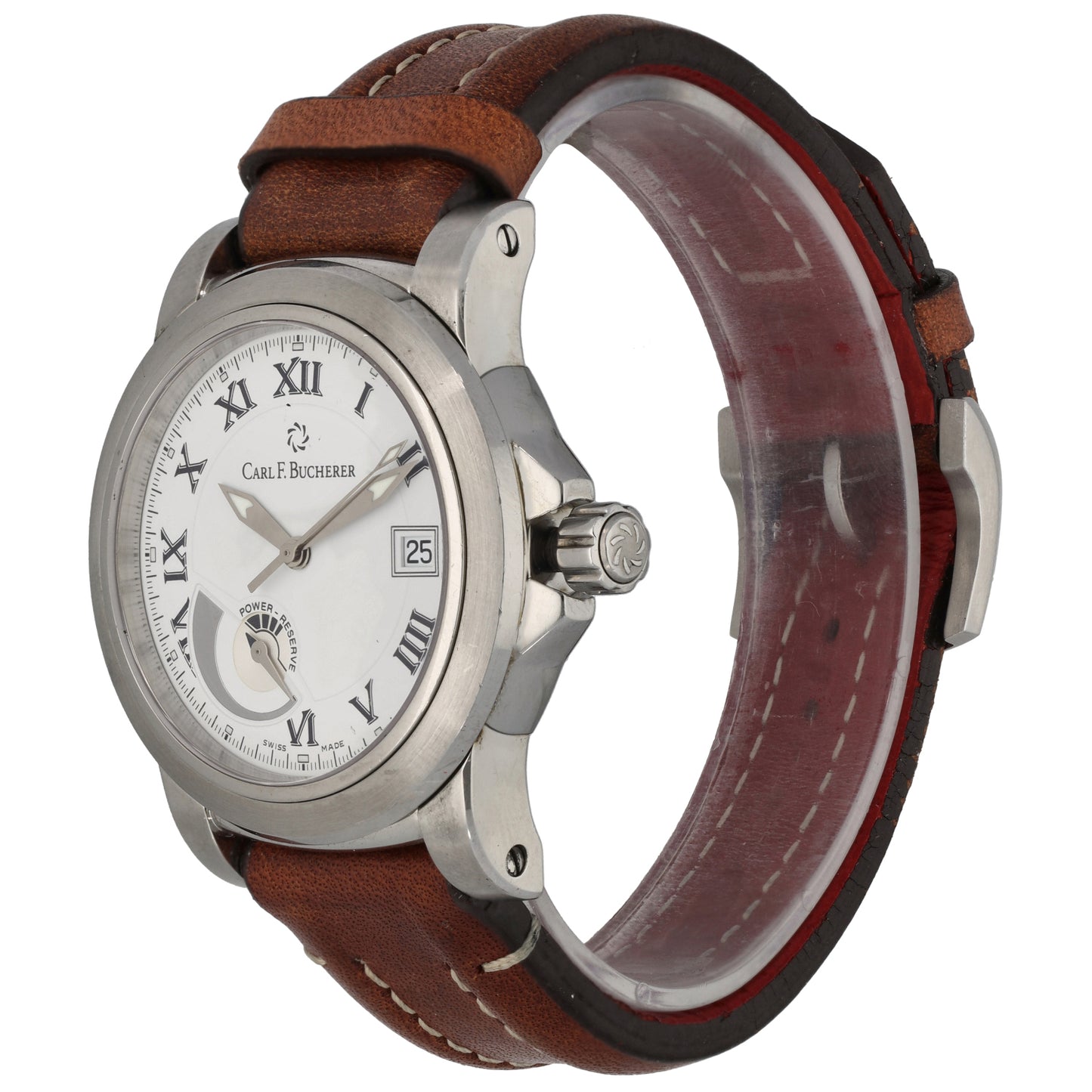 Carl F. Bucherer Patravi Power Reserve 10616.08A 38.5mm Stainless Steel Watch