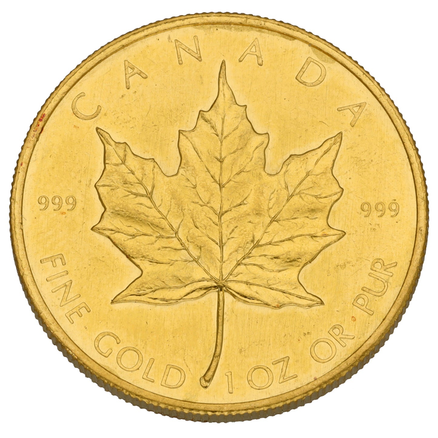 24ct Gold Canada Maple 1 OZ Coin 1981