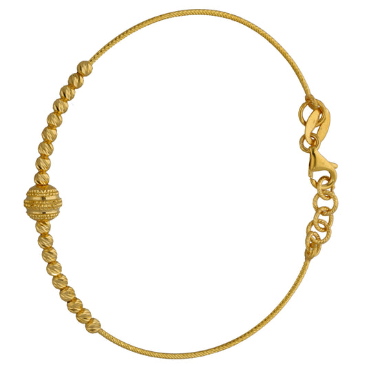 New 22ct Gold Fancy Beaded Bracelet