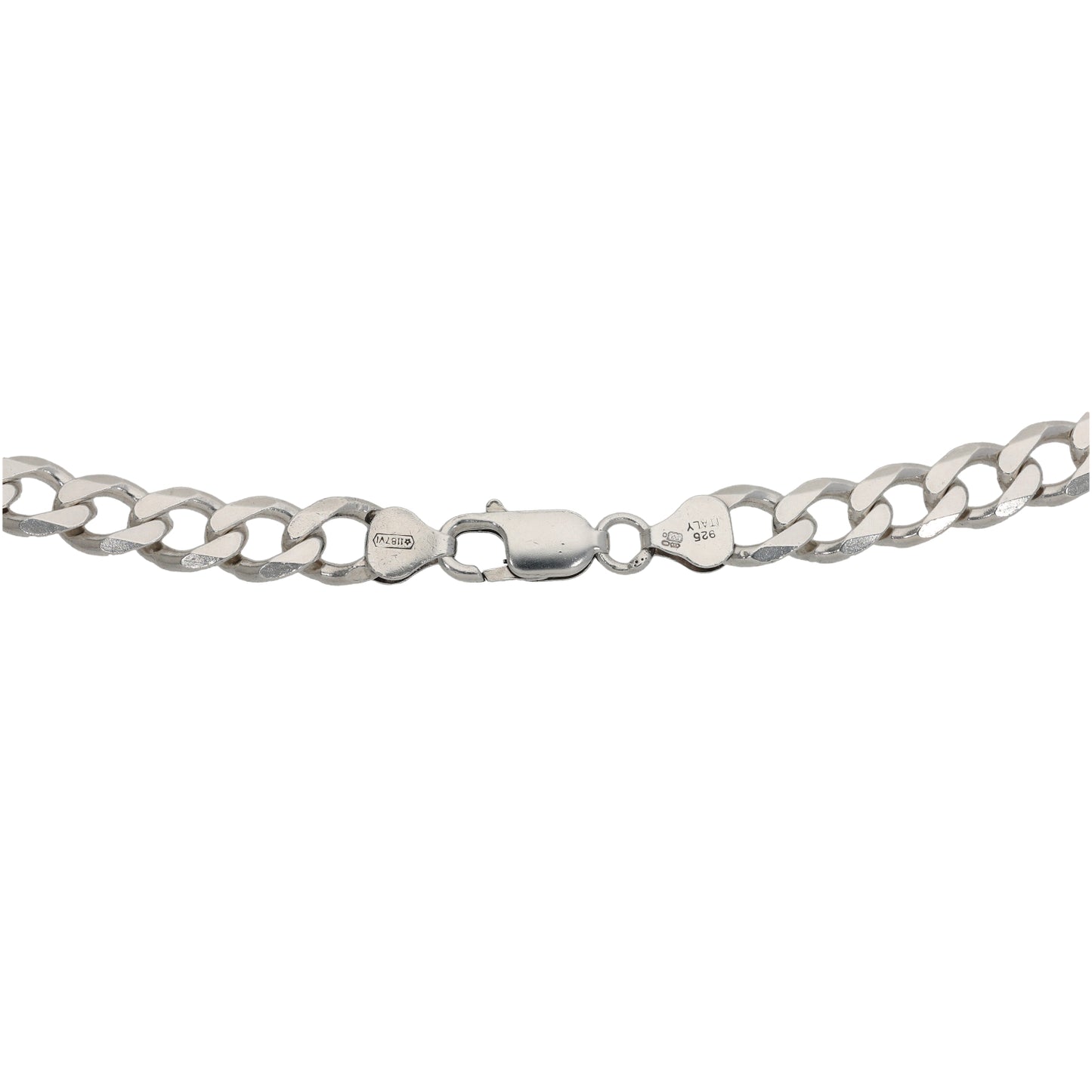 Silver Sterling Curb Chain 22"