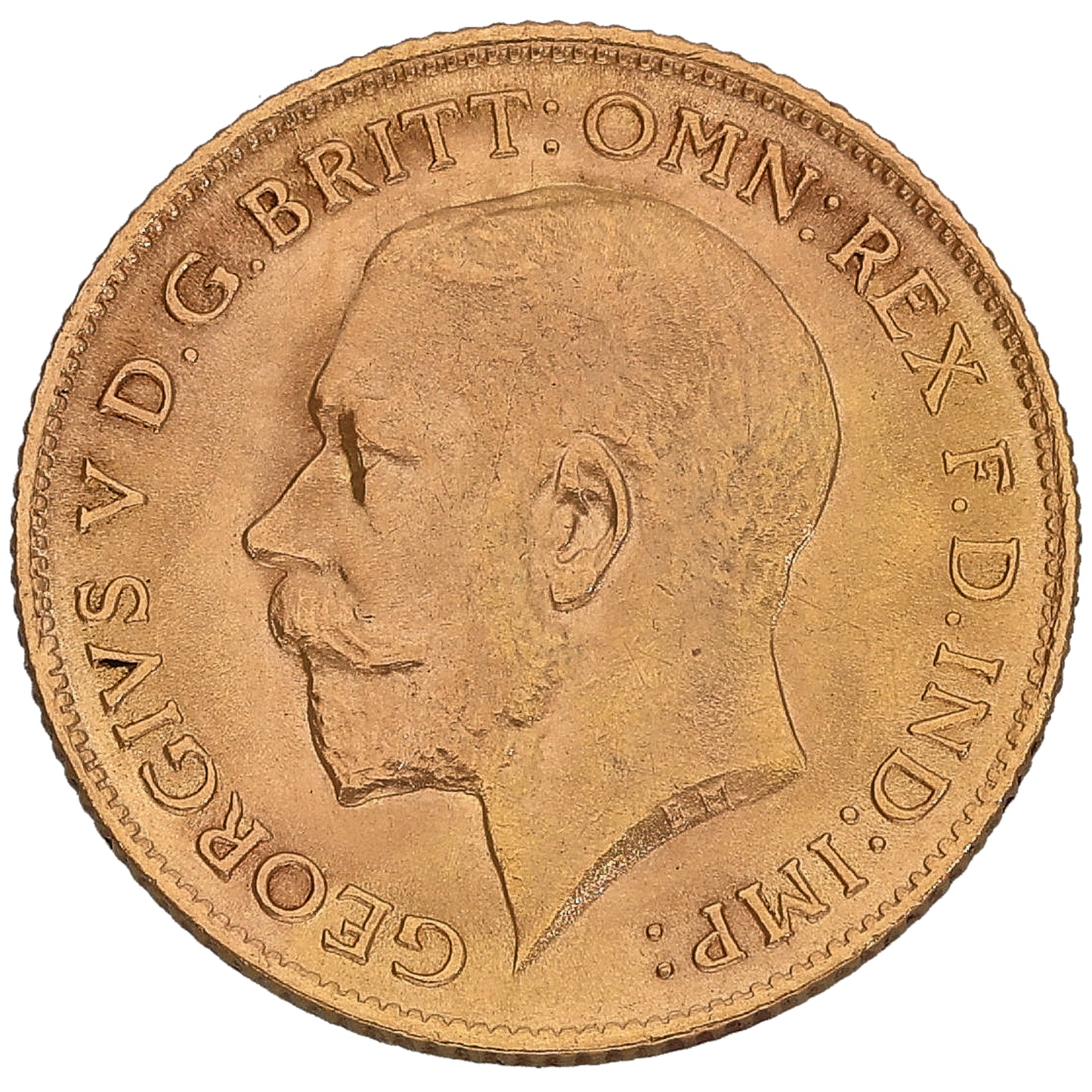 22ct Gold King George V Half Sovereign Coin 1912