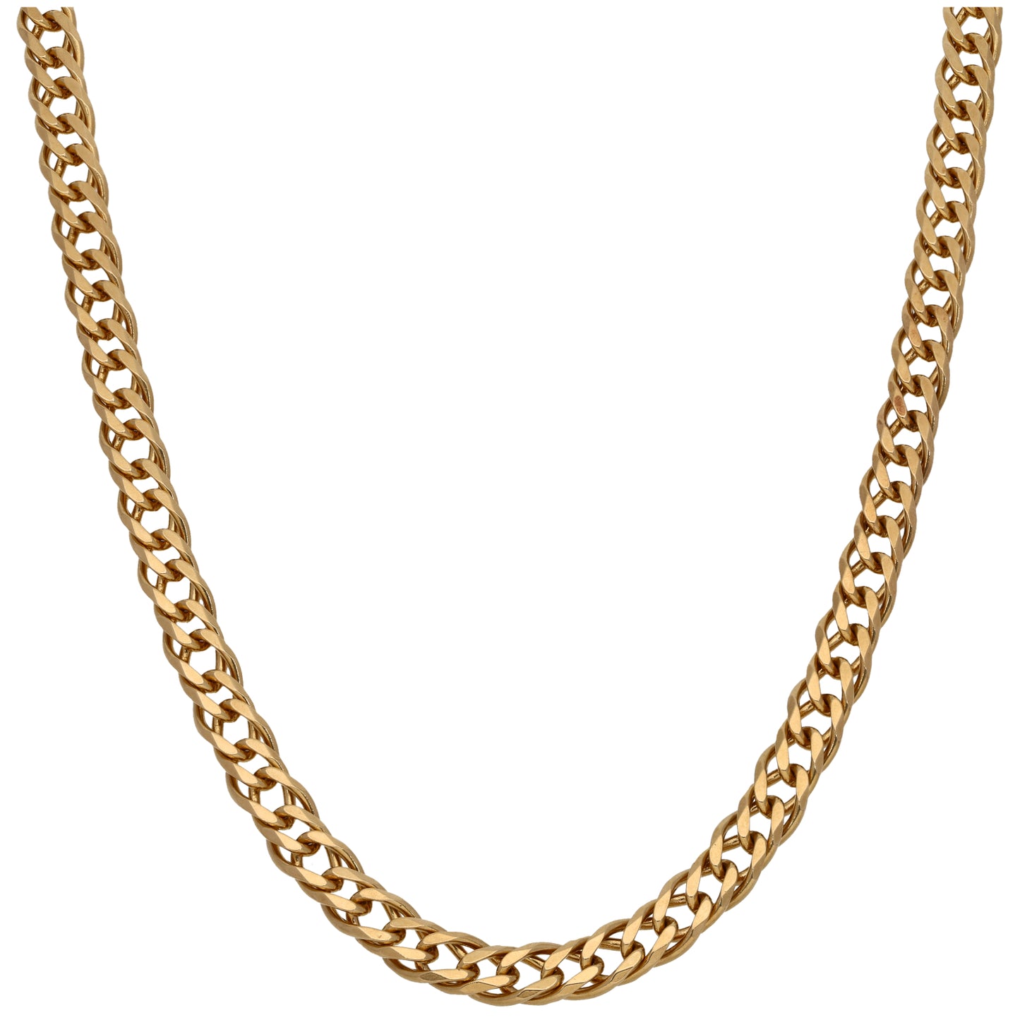 9ct Gold Double Curb Chain 20"