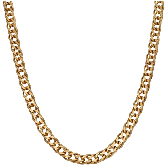 9ct Gold Double Curb Chain 20"