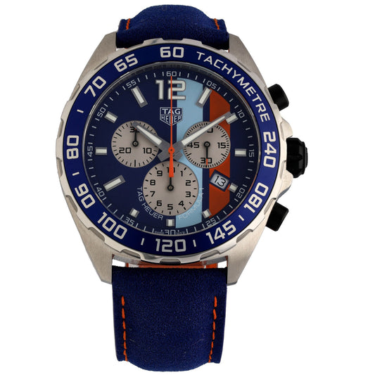 Tag Heuer Formula 1 Gulf CAZ101N 43mm Stainless Steel Watch (Ex-Display)