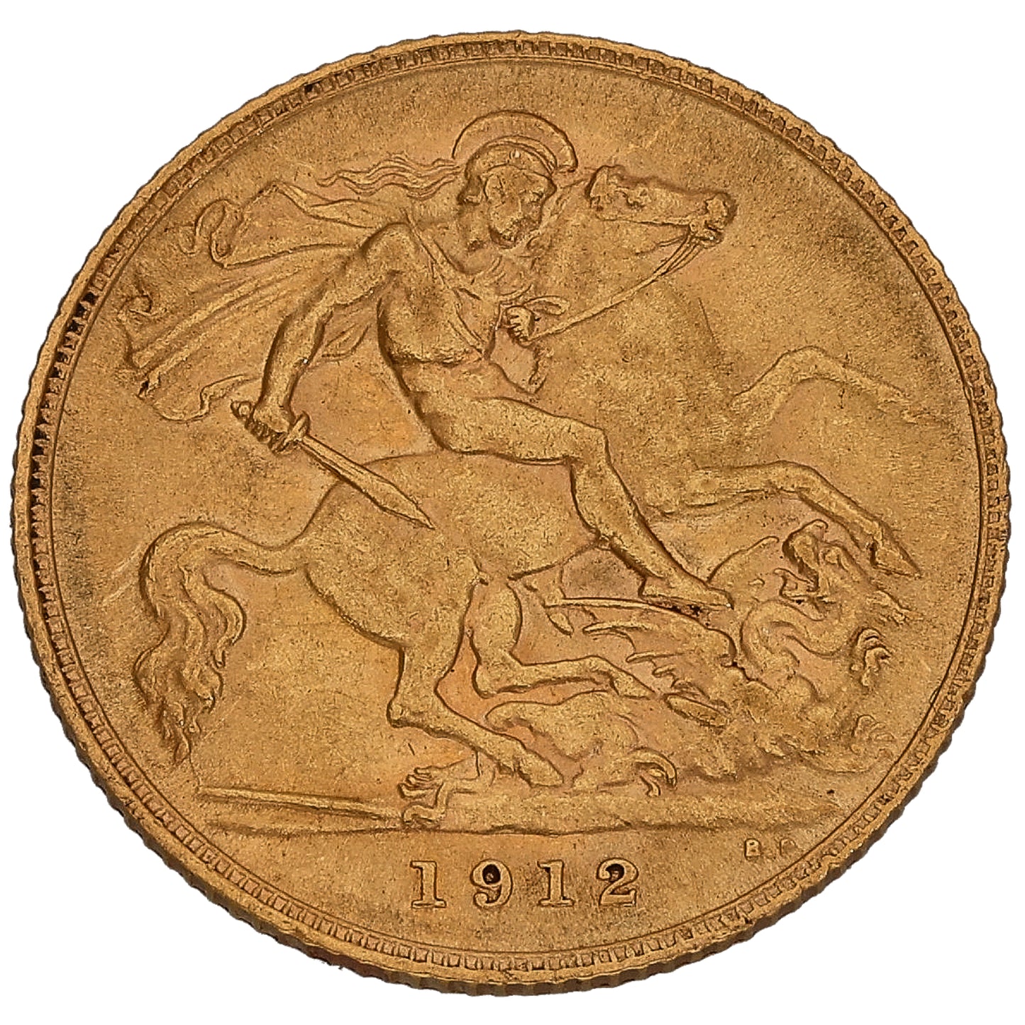 22ct Gold King George V Half Sovereign Coin 1912