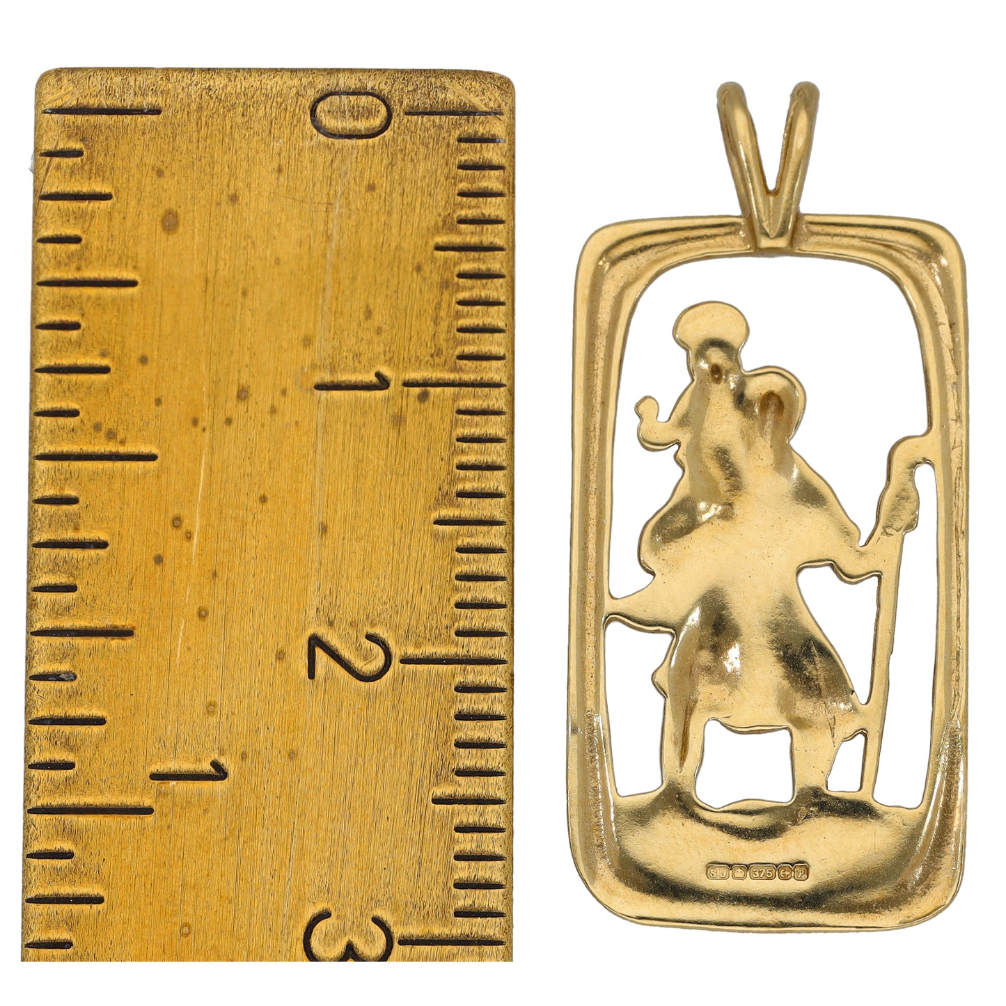 9ct Gold St Christopher Pendant