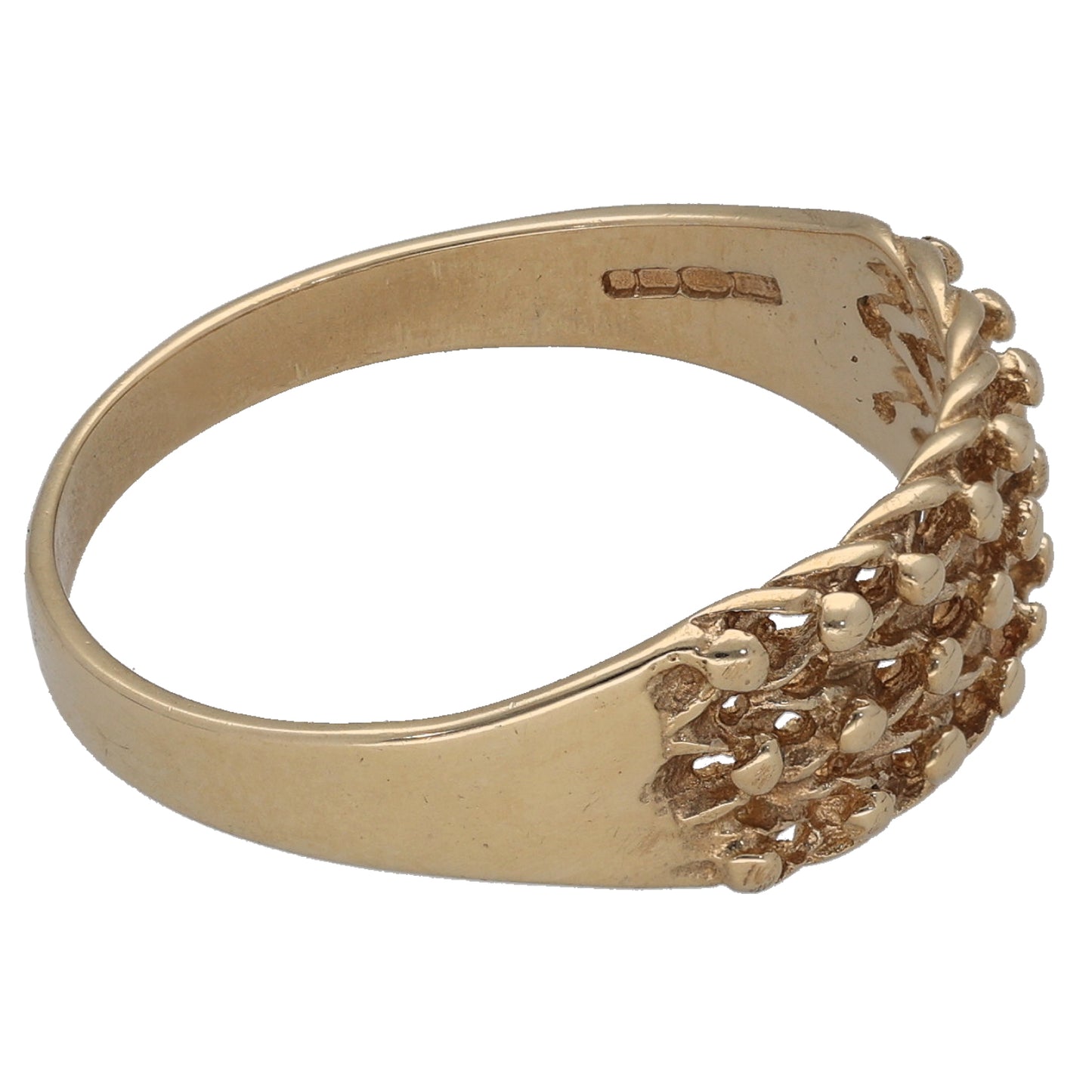 9ct Gold Keeper Ring Size T