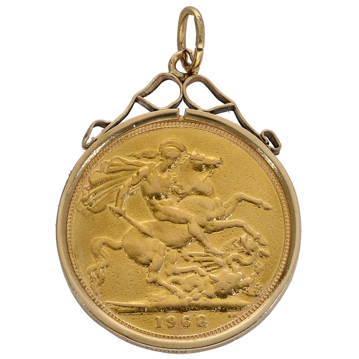9ct Gold Full Sovereign Coin Pendant