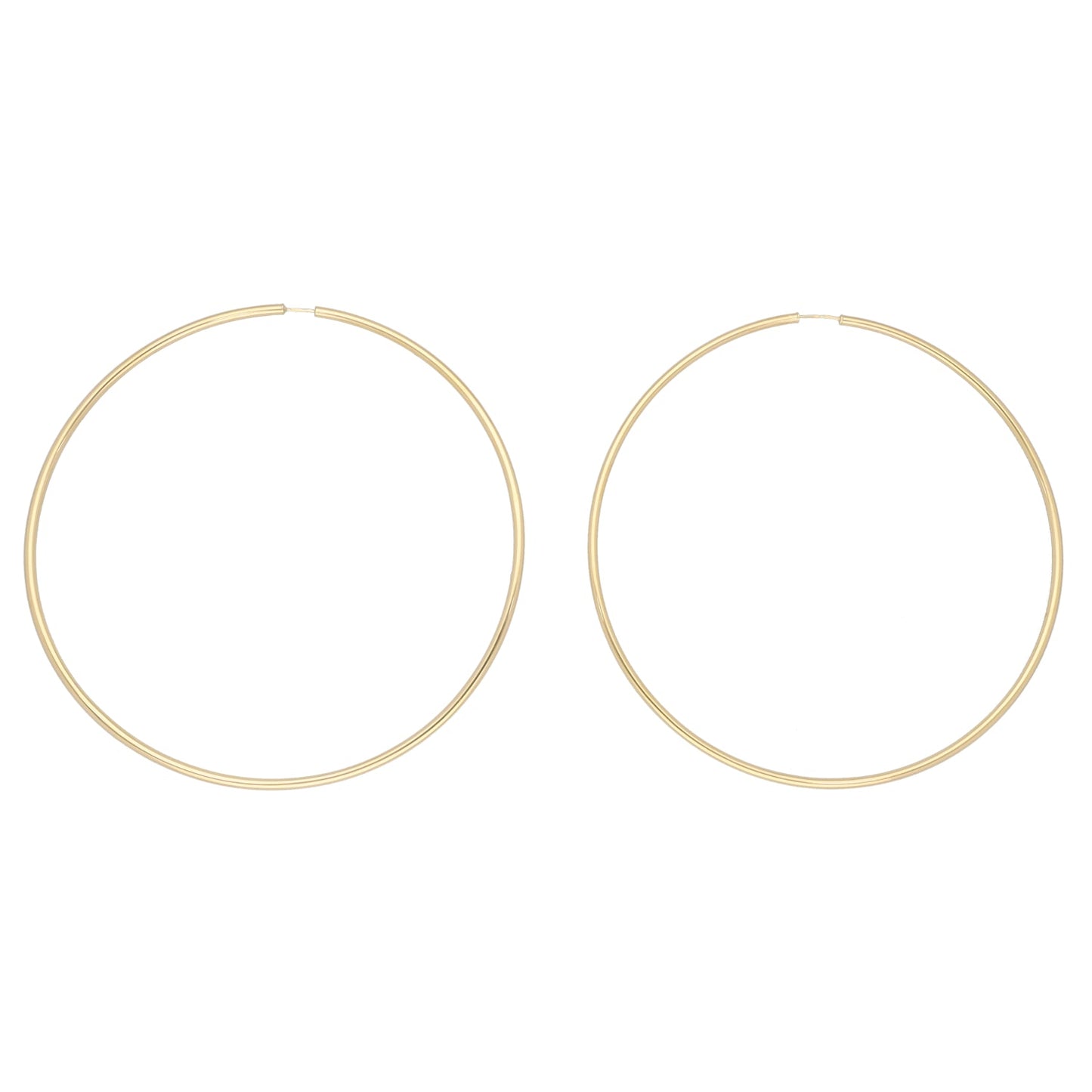 New 9ct Gold Large Hoop Earrings