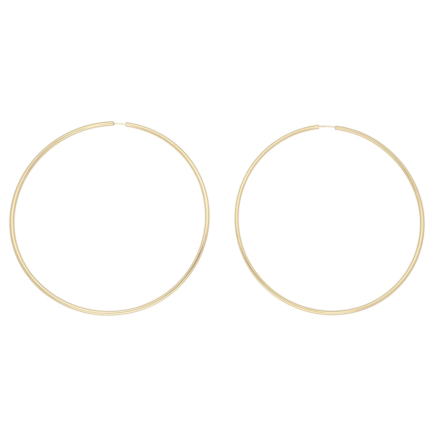 New 9ct Gold Large Hoop Earrings