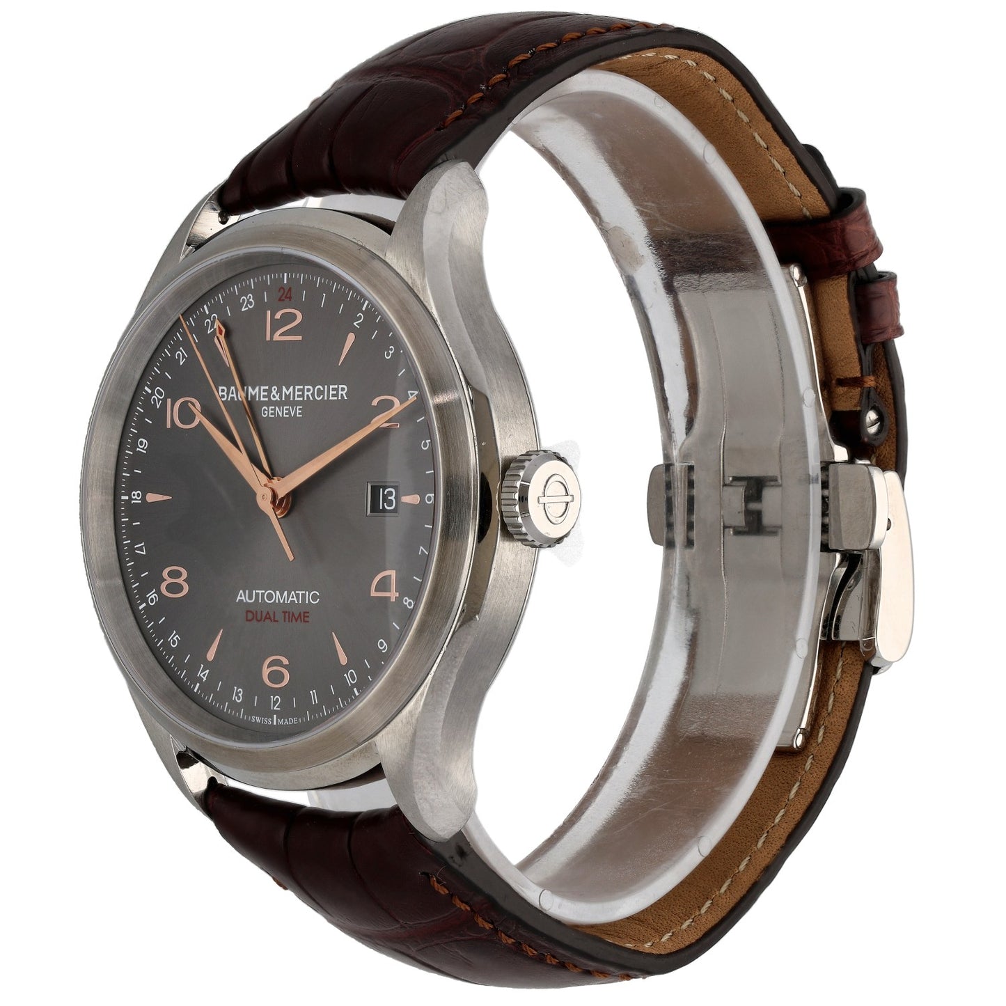 Baume Et Mercier Clifton 43mm Stainless Steel Watch