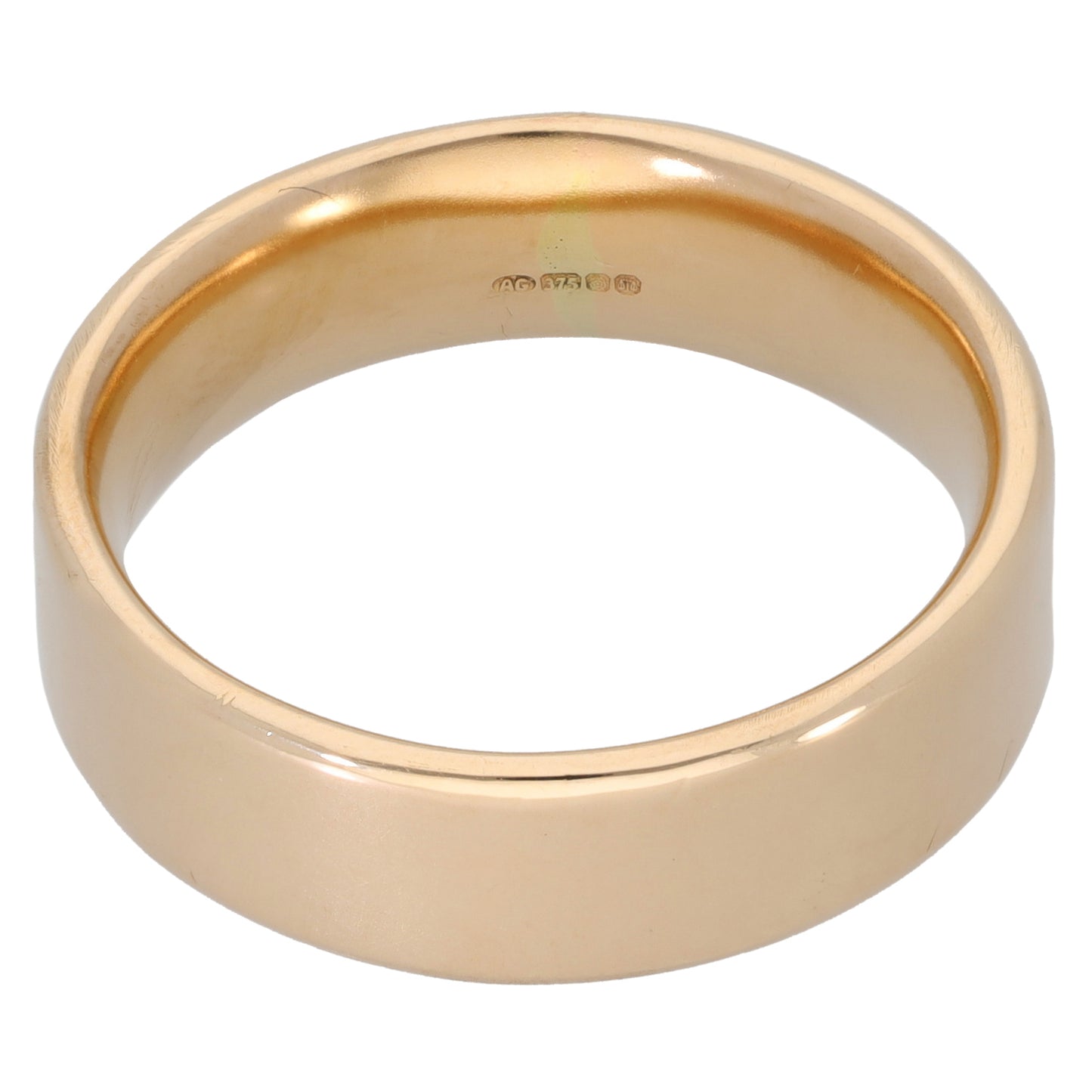 9ct Gold Plain Wedding Ring Size W