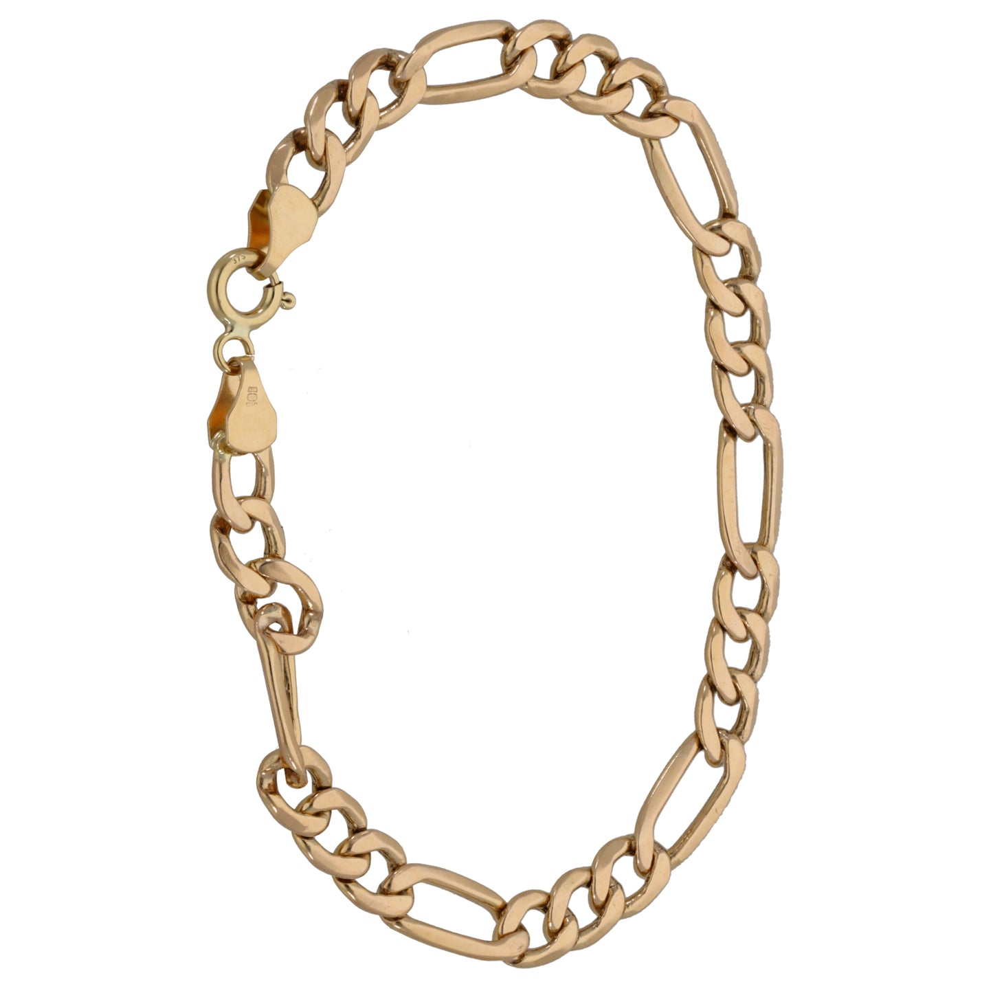 9ct Gold Figaro Bracelet