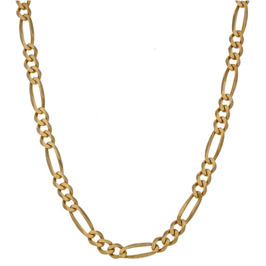 9ct Gold Figaro Chain 20"